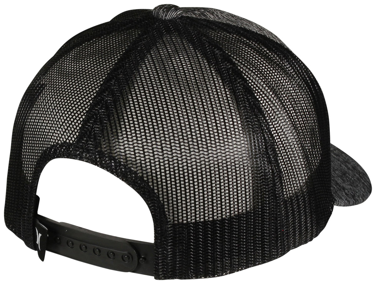 Hurley 2nd Street Trucker Hat - Black – back view