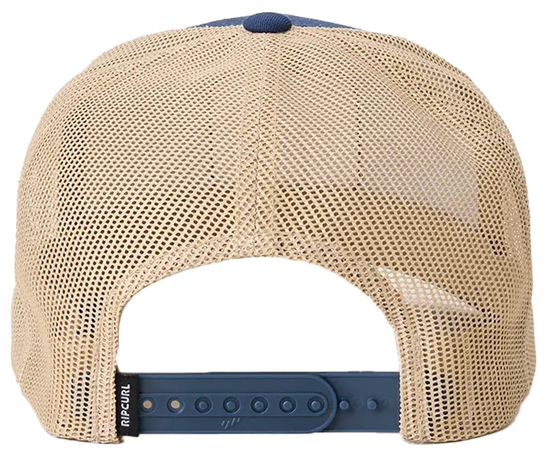 Rip Curl Custom Curve Trucker Hat - Navy / Tan – back view