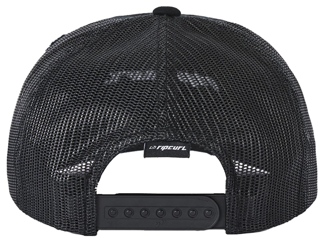 Rip Curl Inner Visions Men's Trucker Hat - Black – back view