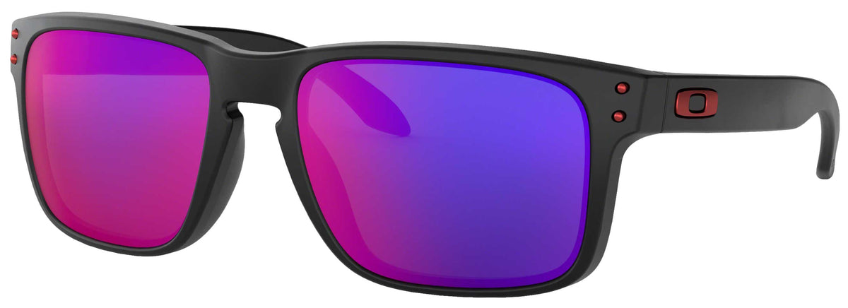 Oakley Holbrook Sunglasses - Matte Black / Positive Red Iridium