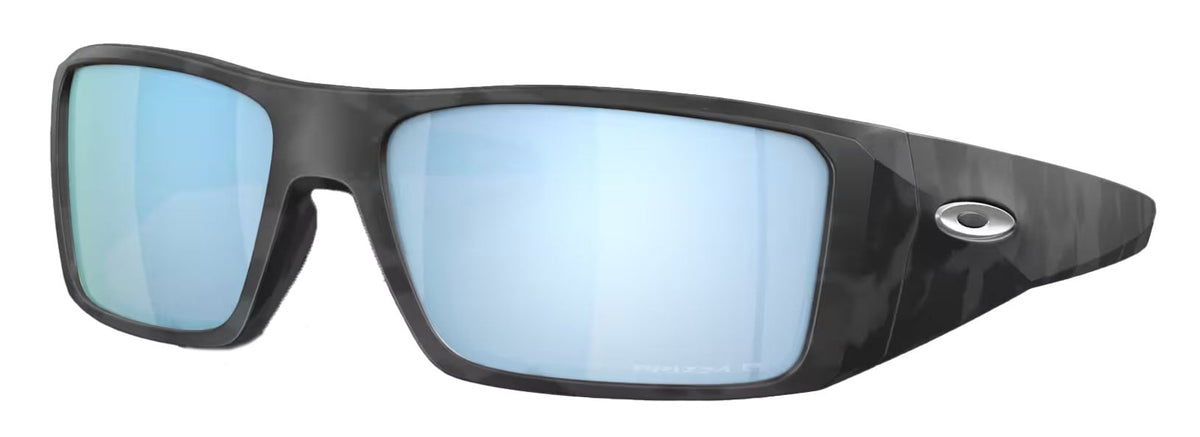 Oakley Heliostat Sunglasses - Matte Black Camo / Prizm Deep Water Polarized
