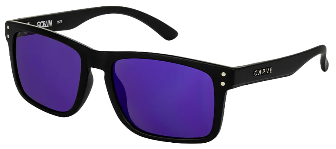 Carve Goblin Sunglasses - Matte Black / Purple Iridium Lens
