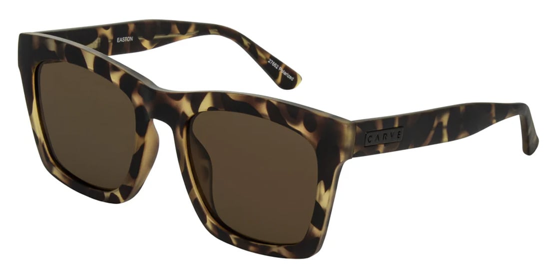 Carve Easton Sunglasses - Matte Translucent Tort / Brown Injected Polarized
