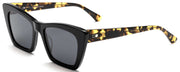 Otis Vixen Sunglasses - Black Dark Tort / Grey Polar, front view