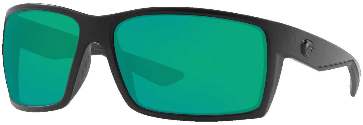 Costa Reefton Sunglasses - Blackout / Green Mirror Polar Glass, front view