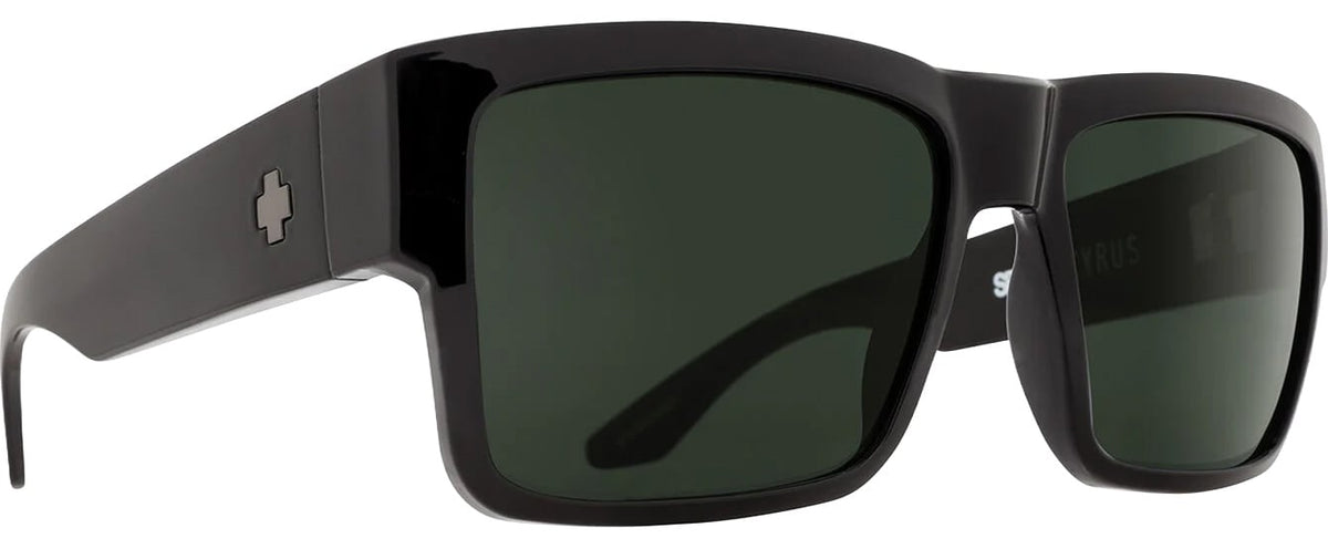 Spy Cyrus Sunglasses - Black / Happy Gray Green