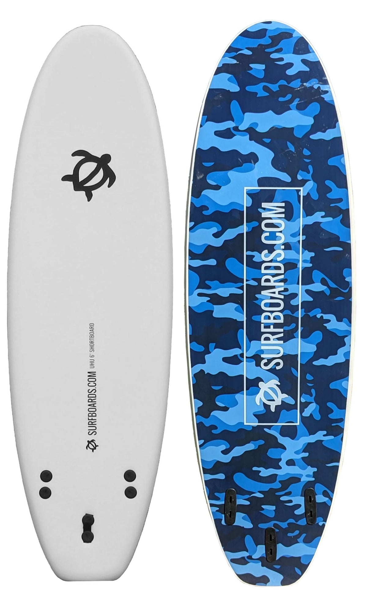 Surfboards.com Uhu 6' Shortboard Surfboard - Blue Camo