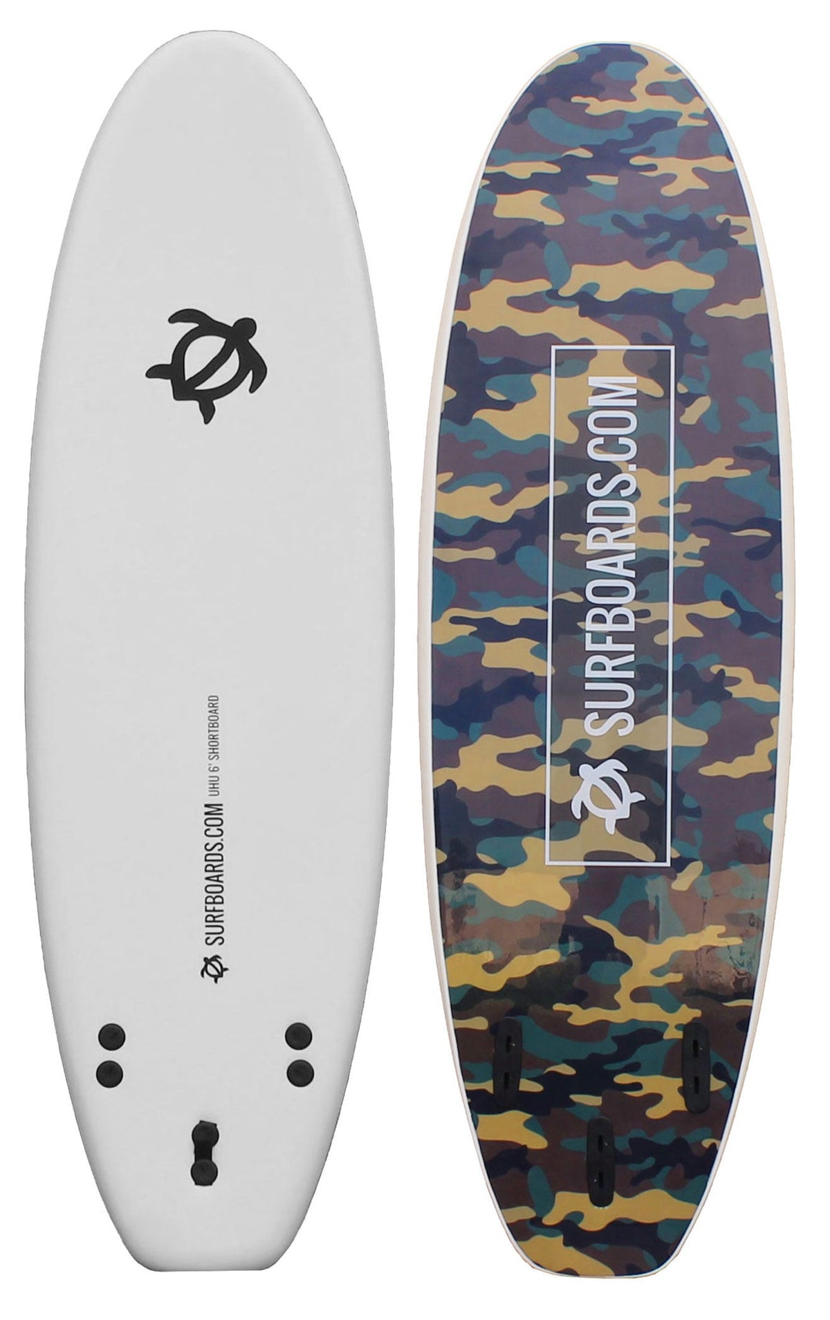 Surfboards.com Uhu 6' Shortboard Surfboard - Green Camo