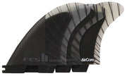 FCS II Reactor Performance Core Carbon Tri Fin Set - Black / Charcoal
