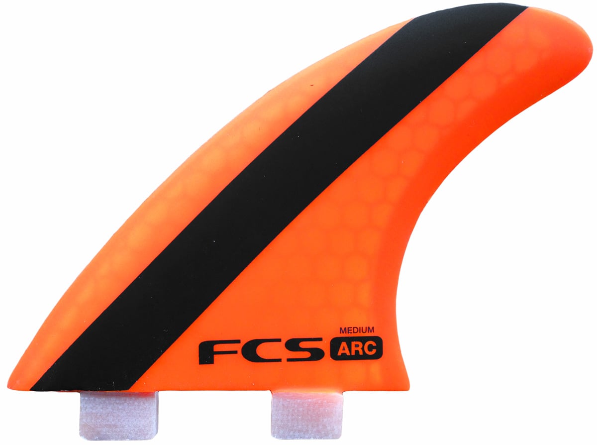 FCS ARC Performance Core Tri Fin Set - Orange