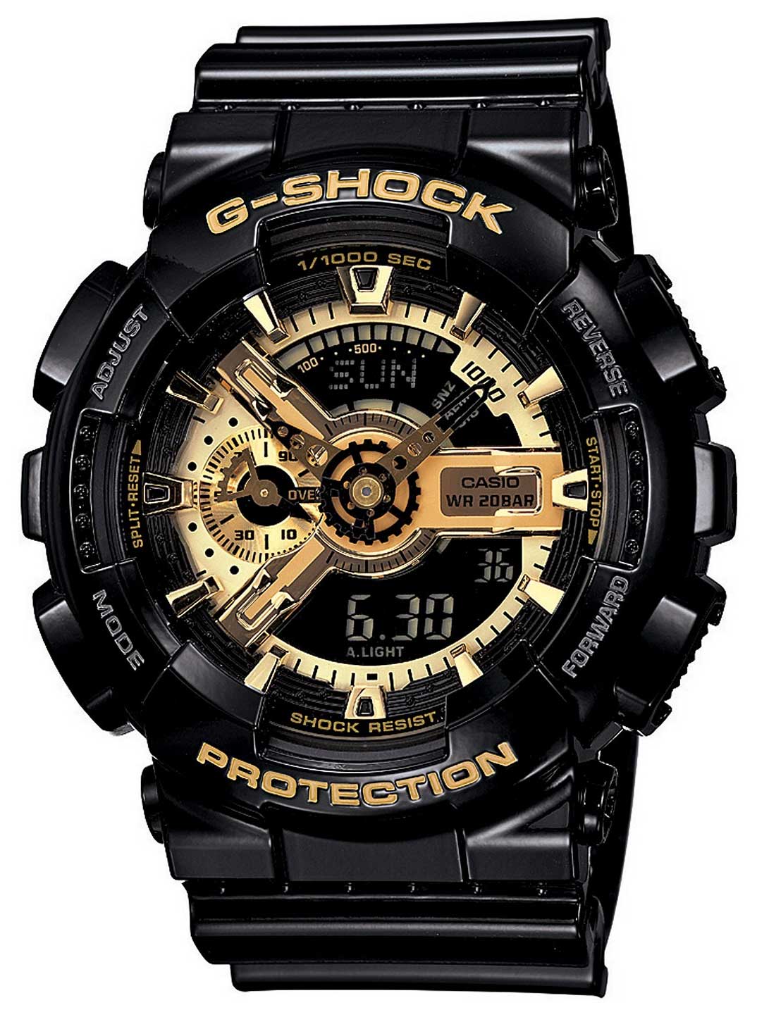 G-Shock X-Large Combination Watch - Black / Gold