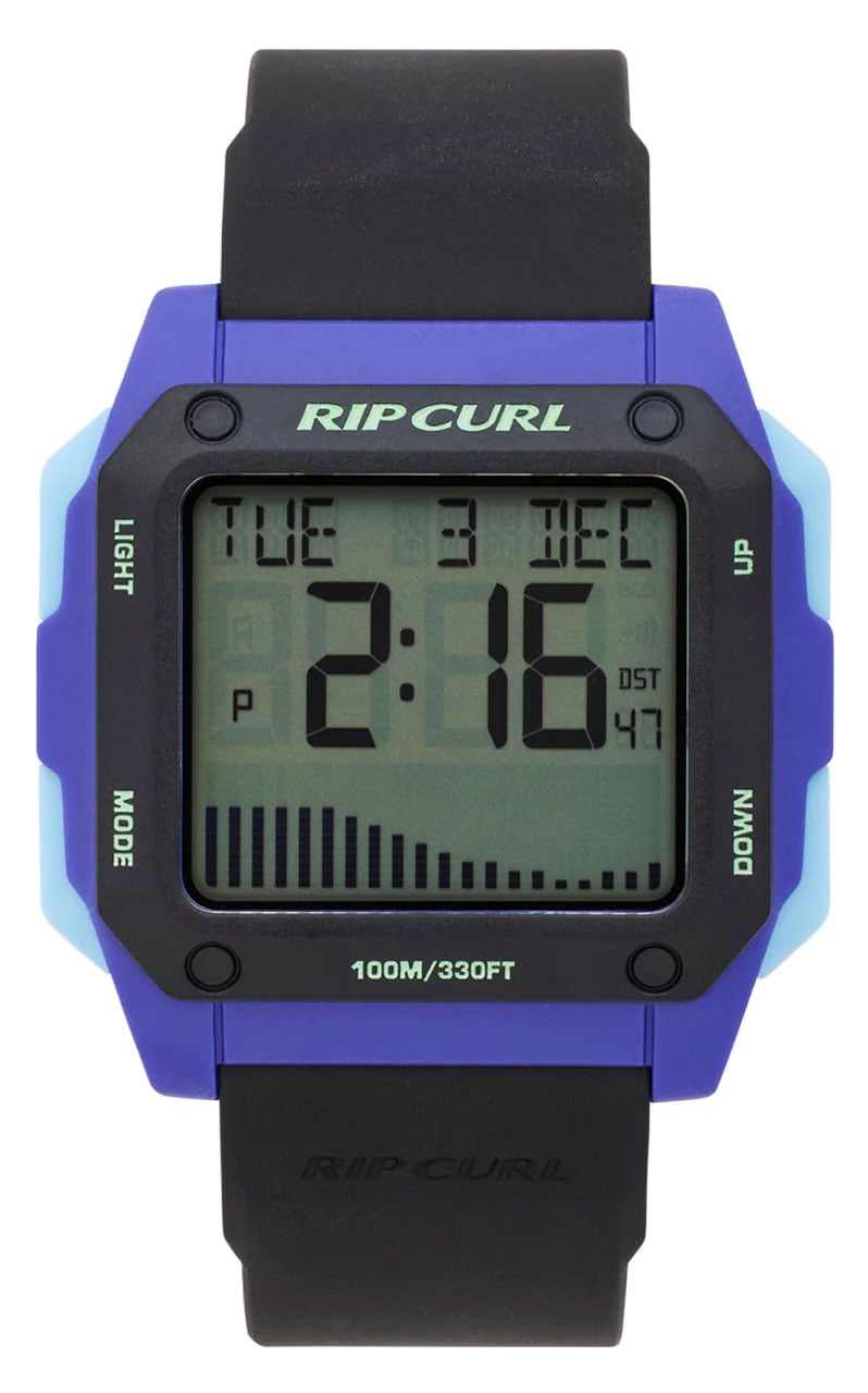 Rip Curl Men's Odyssey Tide Watch - Surf and Ocean Tide Watch, Blackberry