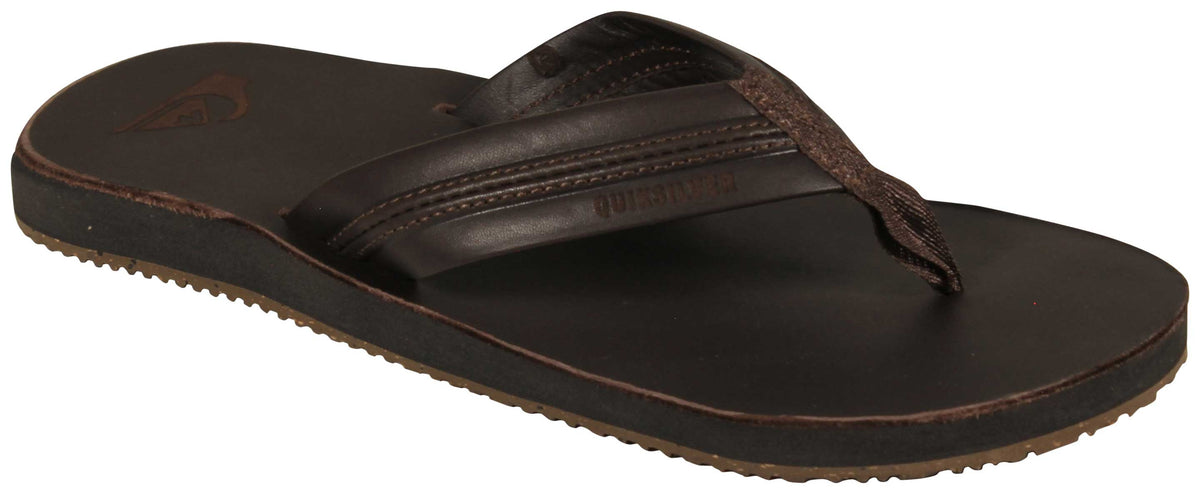 Quiksilver Carver Natural Leather Sandal - Brown / Brown / Brown