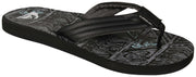 Quiksilver Carver Print Sandal - Black / Grey / Black