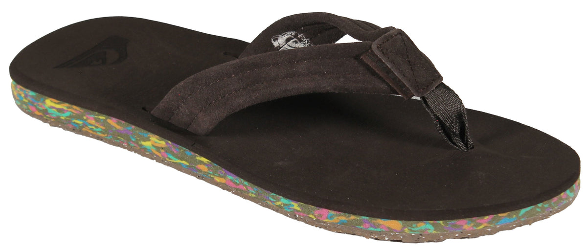 Quiksilver Carver Suede Recycled Sandal - Brown