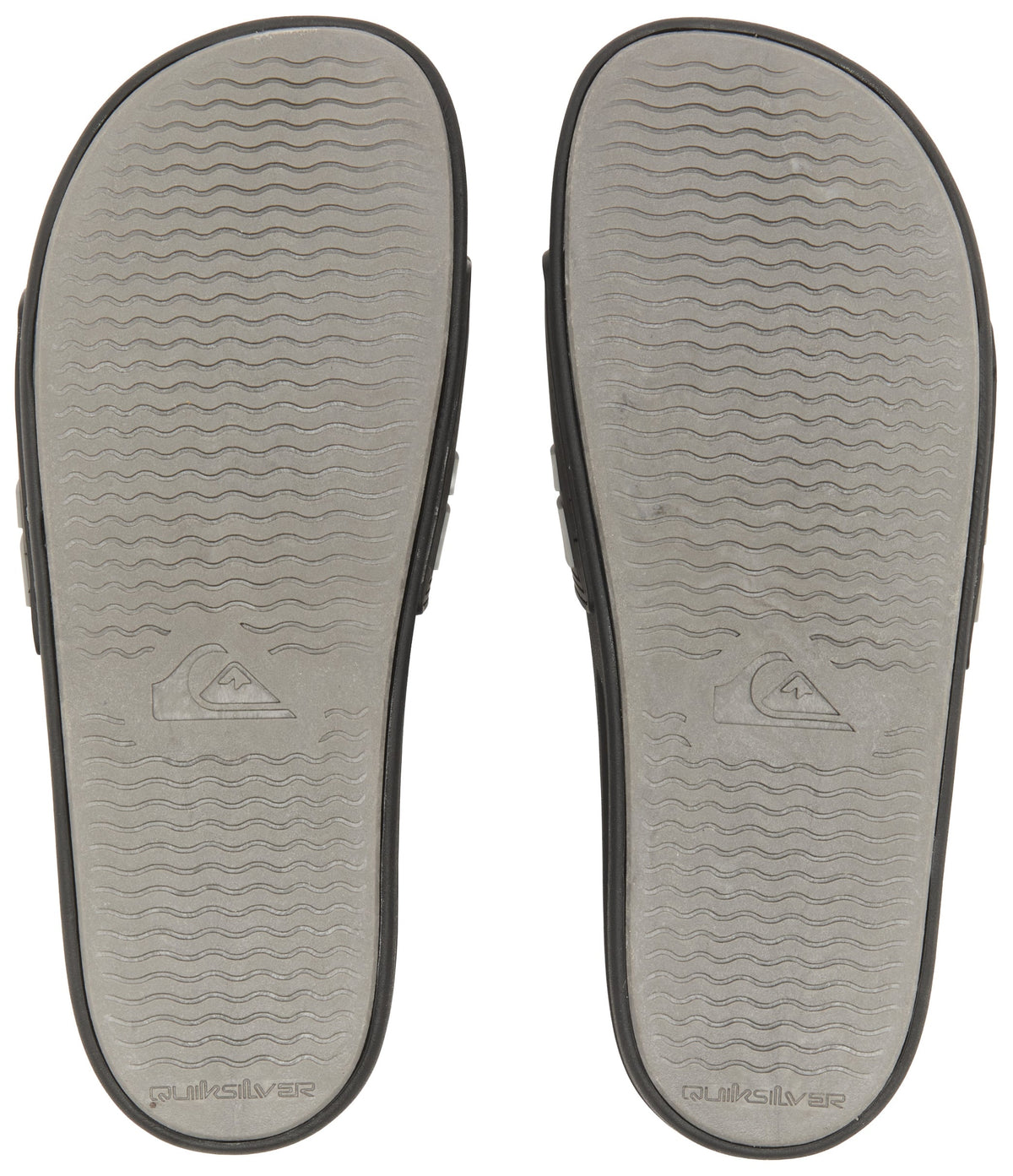 Quiksilver Sunset Slide Men's Sandal - Black / Grey – sole view
