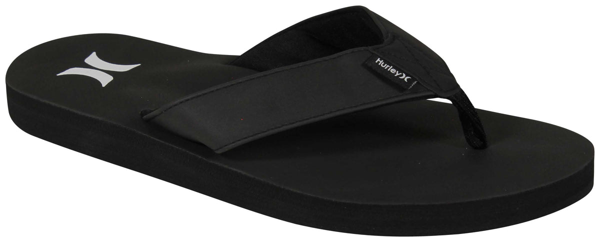 Hurley Icon Vegan Leather Sandal - Black / White