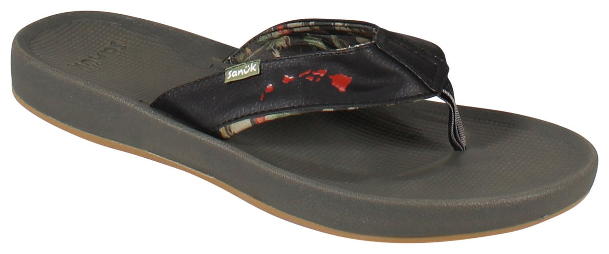 Sanuk Cosmic Coast Hawaii Sandal - Black