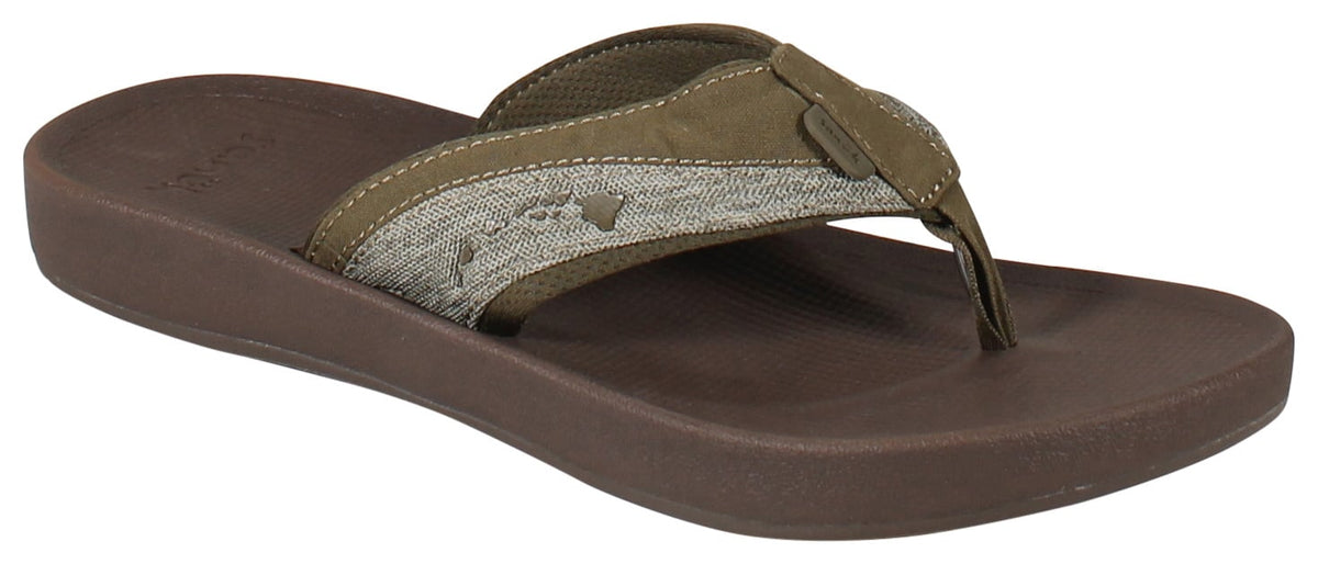 Sanuk Cosmic Seas Mesh Hawaii Sandal - Green