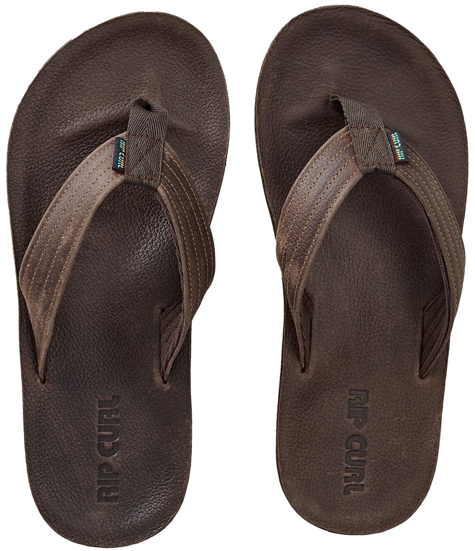Rip Curl Men’s Surf Revival Leather Sandals - Premium Leather, Dark Brown – alternate view 1