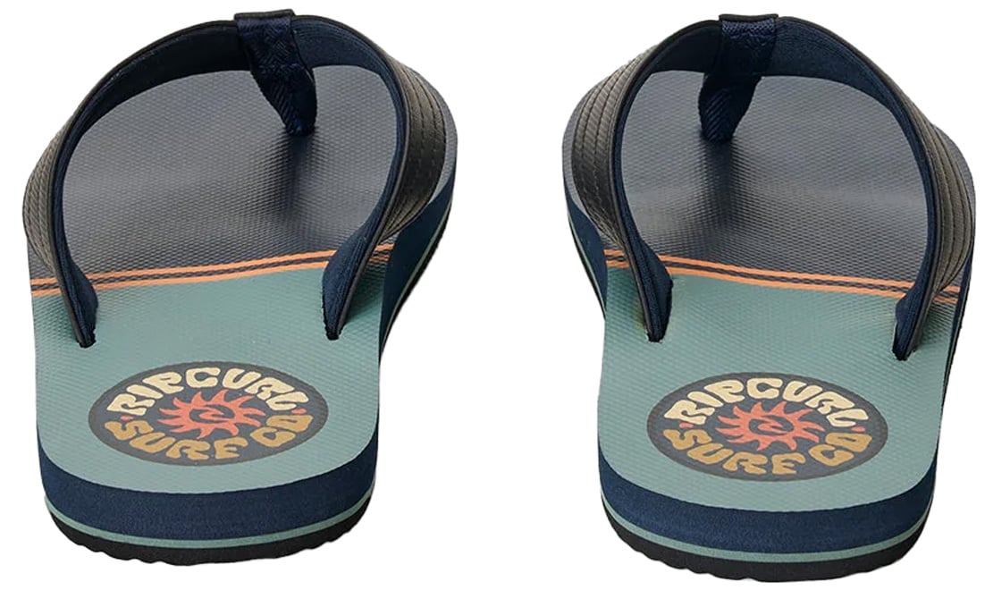 Rip Curl Men’s Ripper Bloom Sandal - Multi-Density Arch Support, Moss / Black – back view