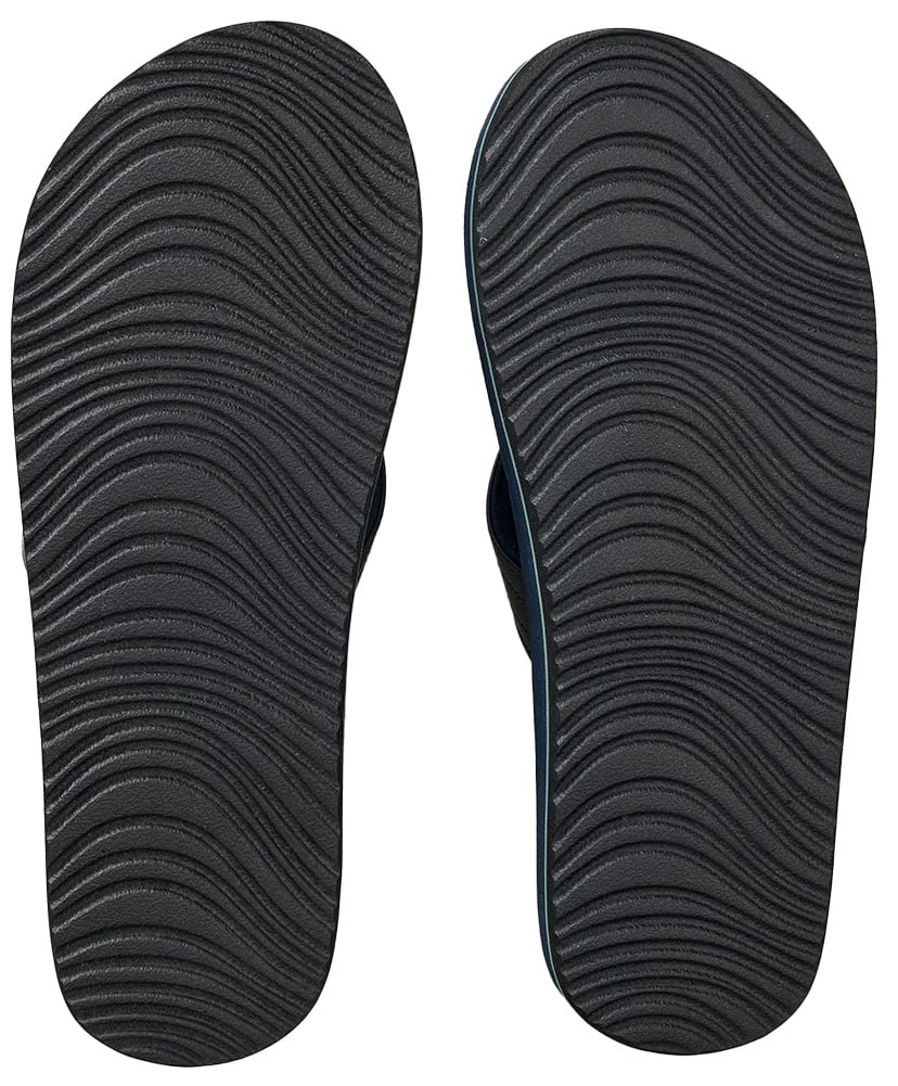 Rip Curl Men’s Ripper Bloom Sandal - Multi-Density Arch Support, Moss / Black – sole view