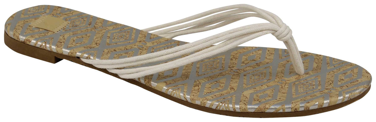Roxy Alana Sandal - White, front view