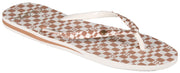 Roxy Portofino Sandal - Brown / White - 6