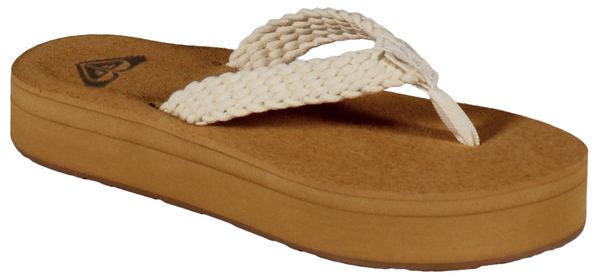 Roxy Porto Platform Sandal - Cream