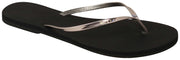 Rusty Shimmy Thong Sandal - Black