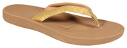 Sanuk Cosmic Shores Leopard Women's Sandal - Gold
