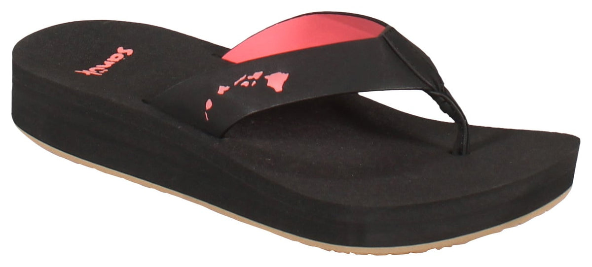 Sanuk Highland Hawaii Sandal - Black