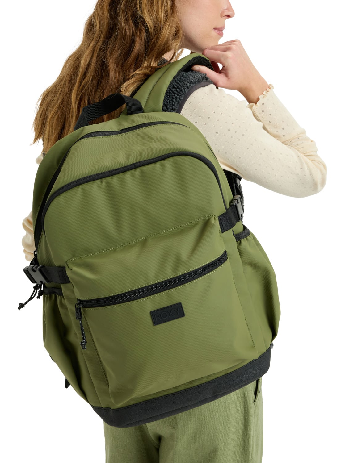 Roxy Gateline 22L Backpack - Oil Green – alternate view 2