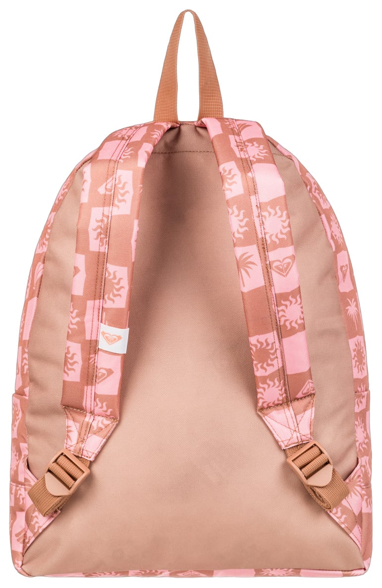 Roxy Sugar Baby Printed Backpack - Camel Sunsquare Ax – back view