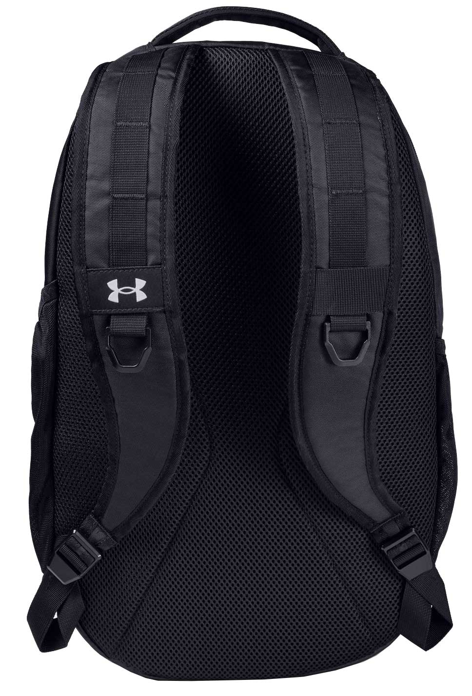 Under Armour Hustle Backpack - Black / Grey – back view