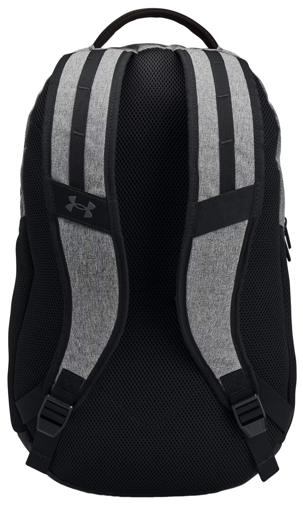 Under Armour Hustle 29L Backpack - Castlerock Full Heather / Black – back view