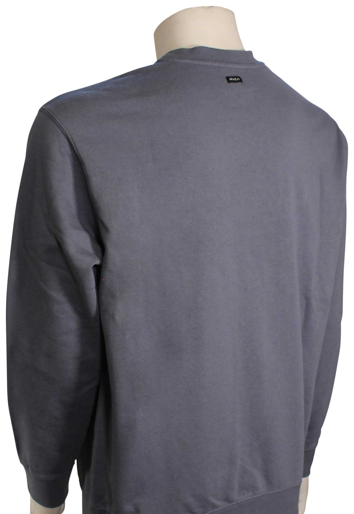 RVCA VA Essential Sweater - Vintage Blue – back view