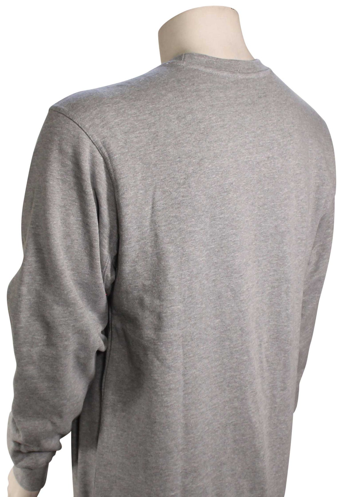Etnies Icon Crew Sweater - Grey / Yellow – back view