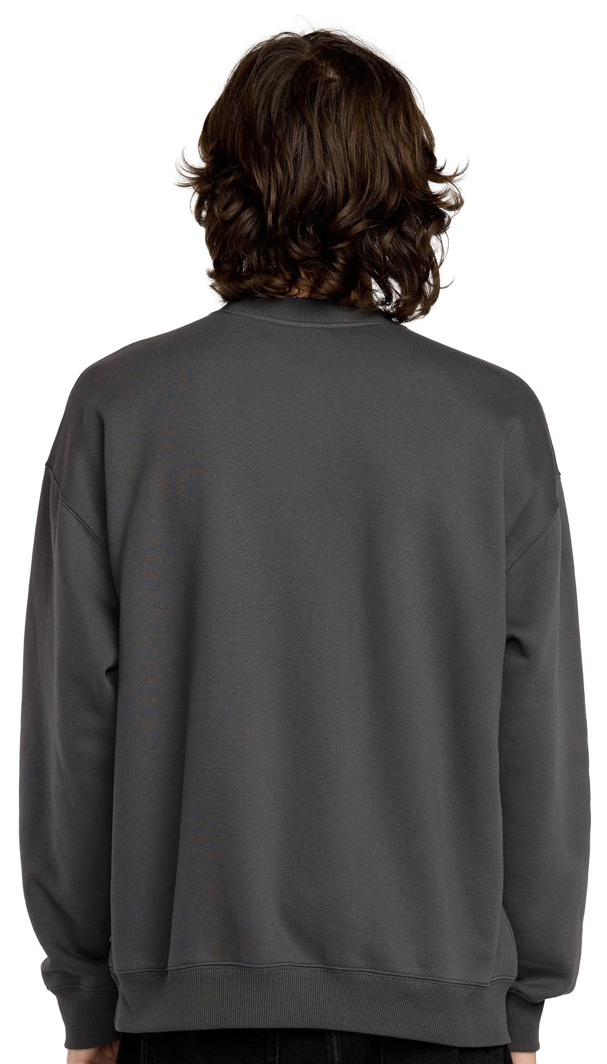 Volcom Single Stone Crew Sweater - Asphalt Black – back view