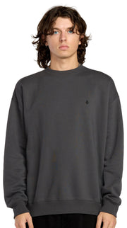 Volcom Single Stone Crew Sweater - Asphalt Black