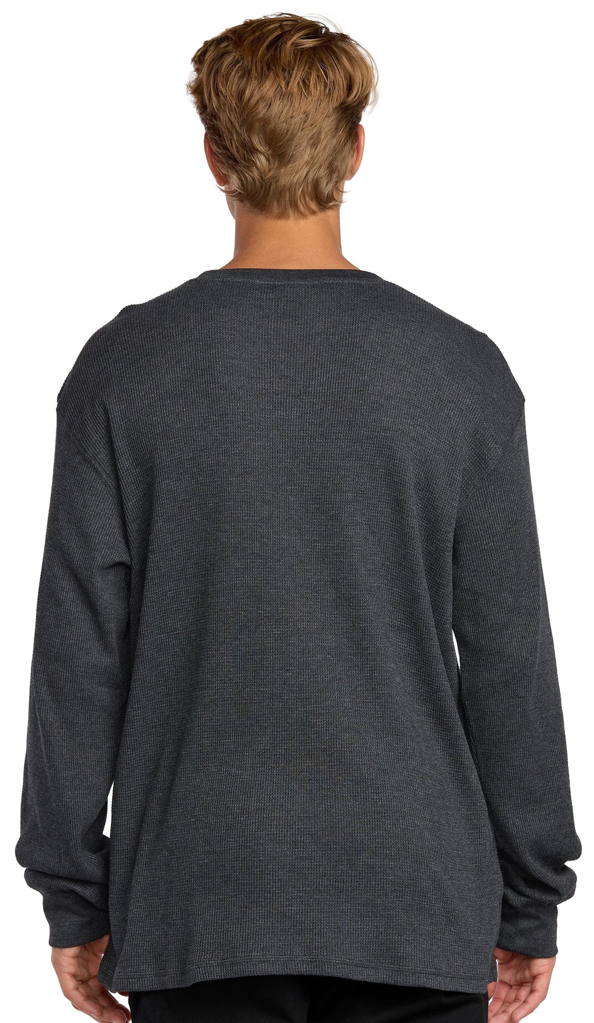 Billabong Essential Thermal Sweater - Black Heather – back view
