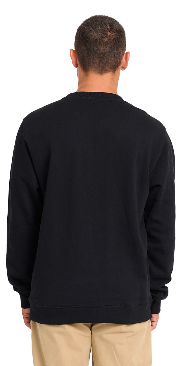 Billabong All Day Men's Crew Neck Sweater - Black – back view