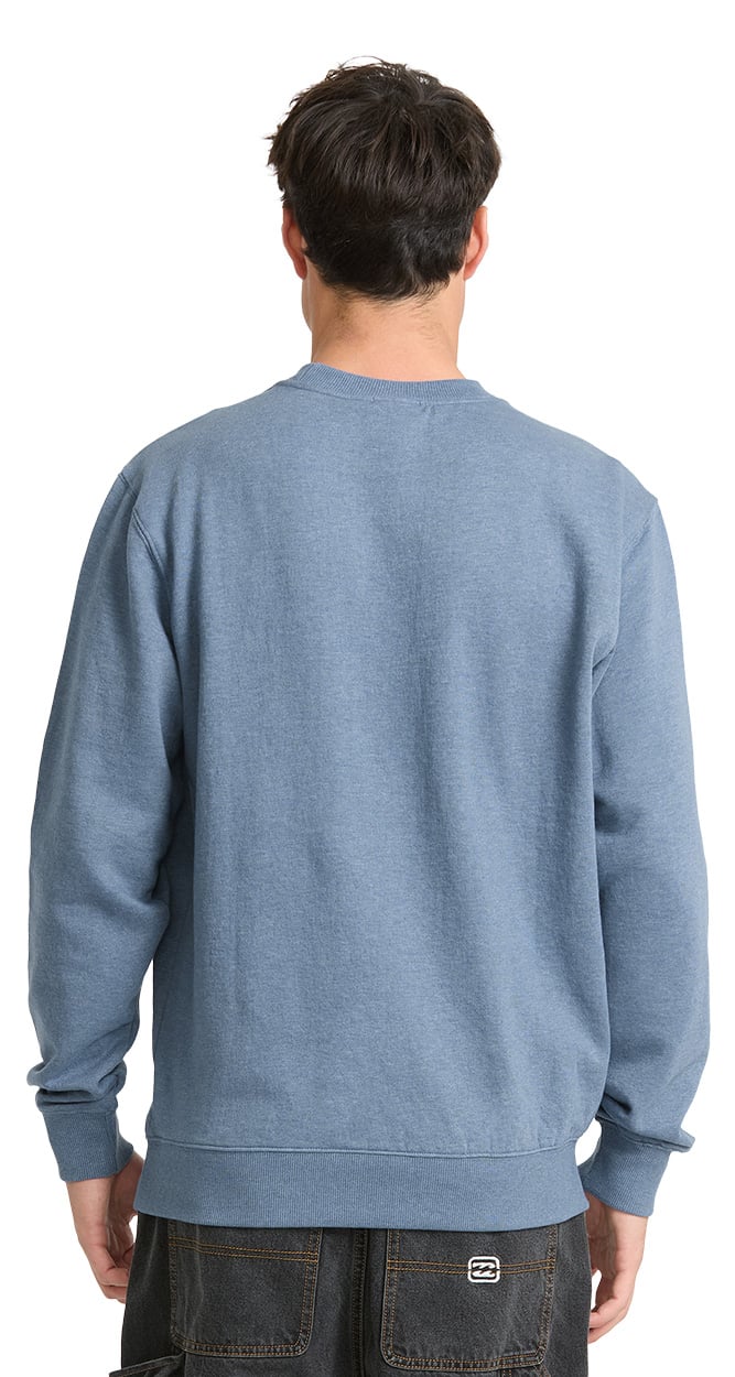 Billabong All Day Men's Crew Neck Sweater - China Blue – back view