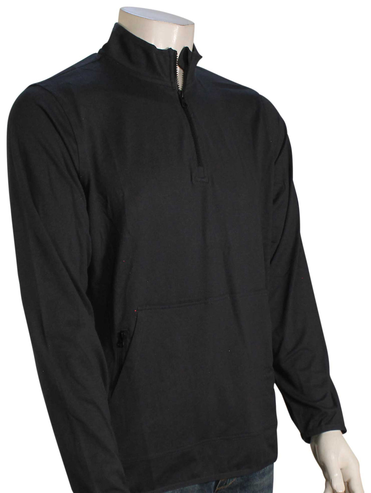 Hurley H20 Dri Mesa Onshore Quarter Zip Sweater - Dark Grey, front view