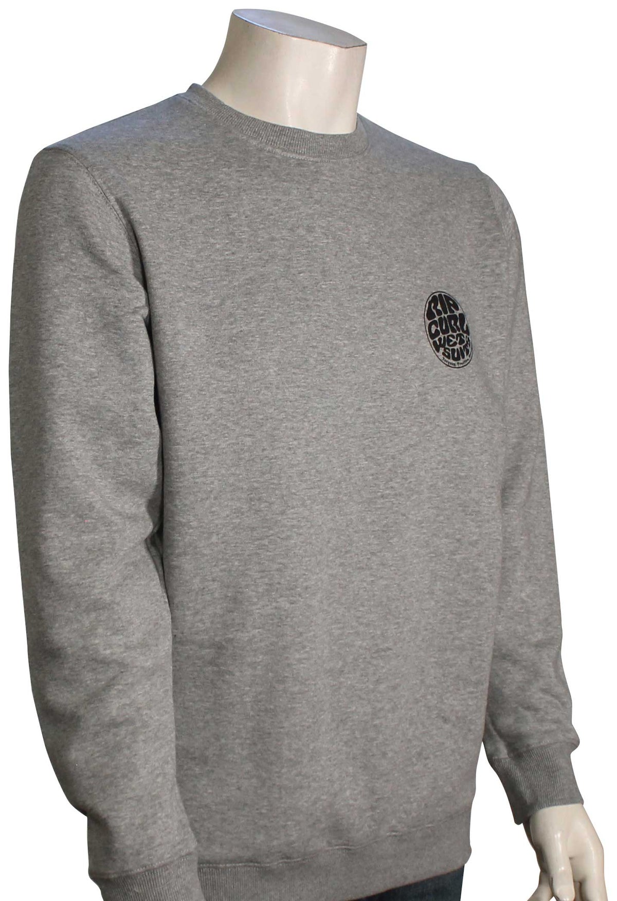 Rip Curl Wetsuit Icon Crew Sweater - Grey Marle