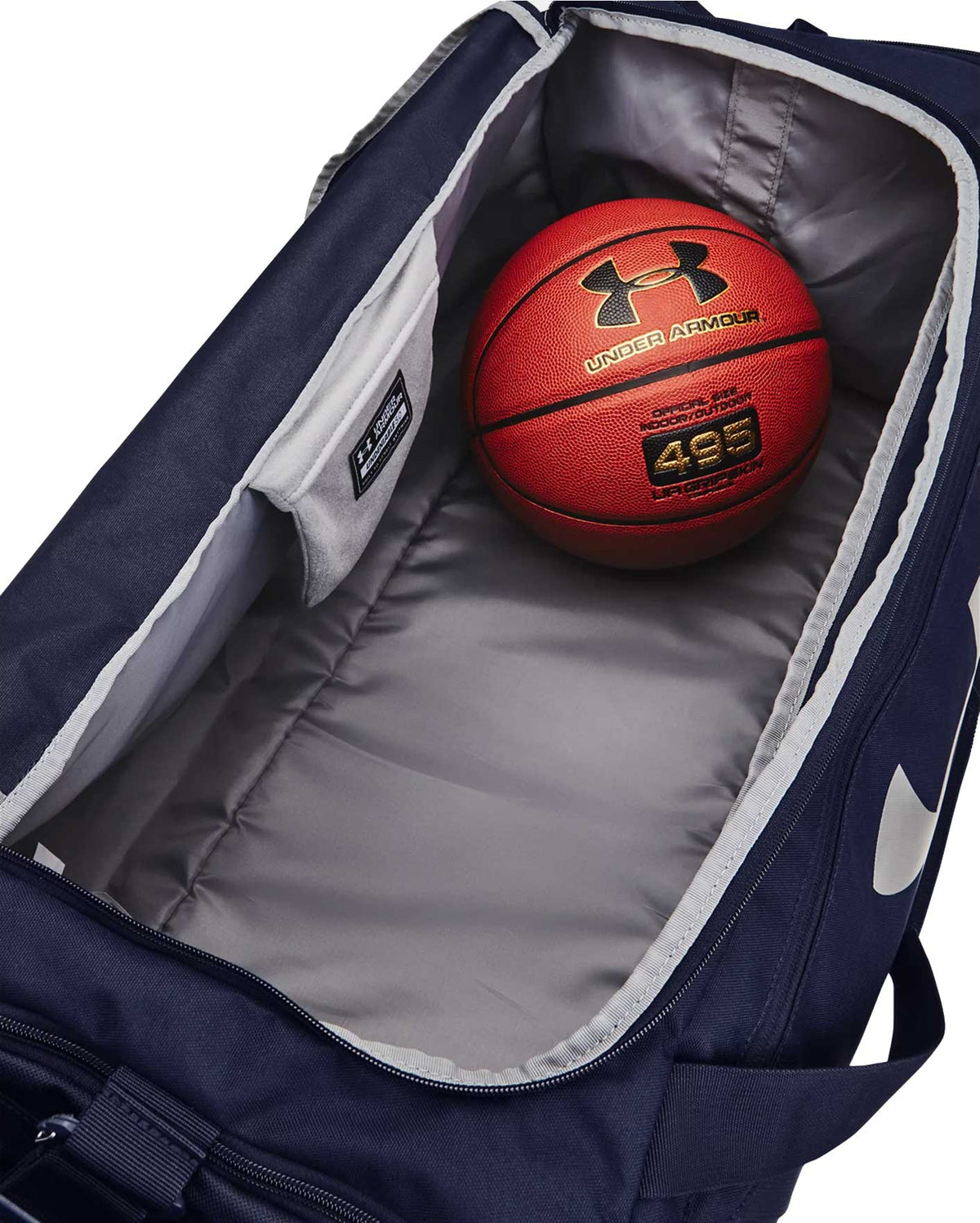 Under Armour Undeniable LG Duffle Bag - Navy / Metallic Silver – alternate view 1
