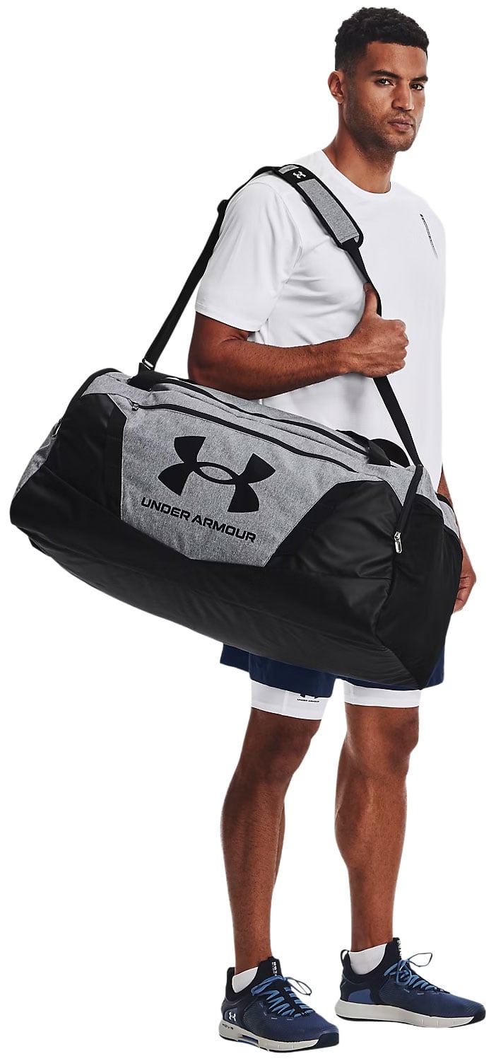Under Armour Undeniable LG Duffle Bag - Pitch Gray Medium Heather / Black – alternate view 1