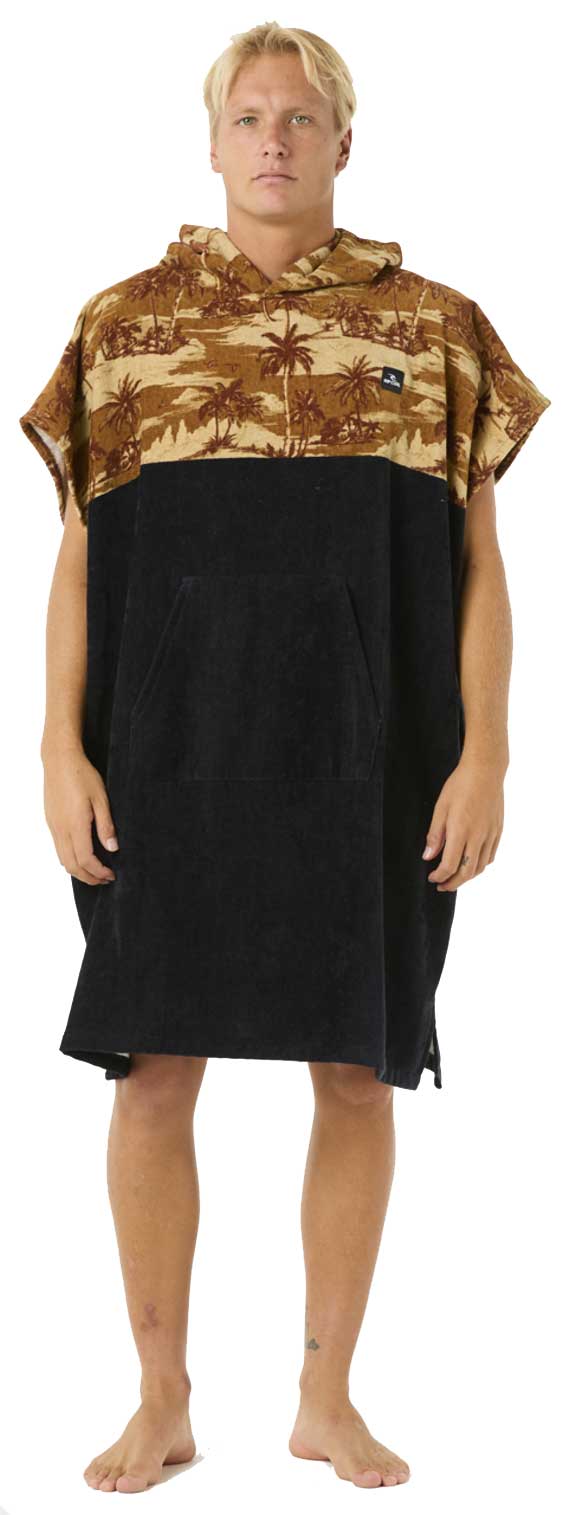 Rip Curl Combo Hooded Beach Towel - Gold