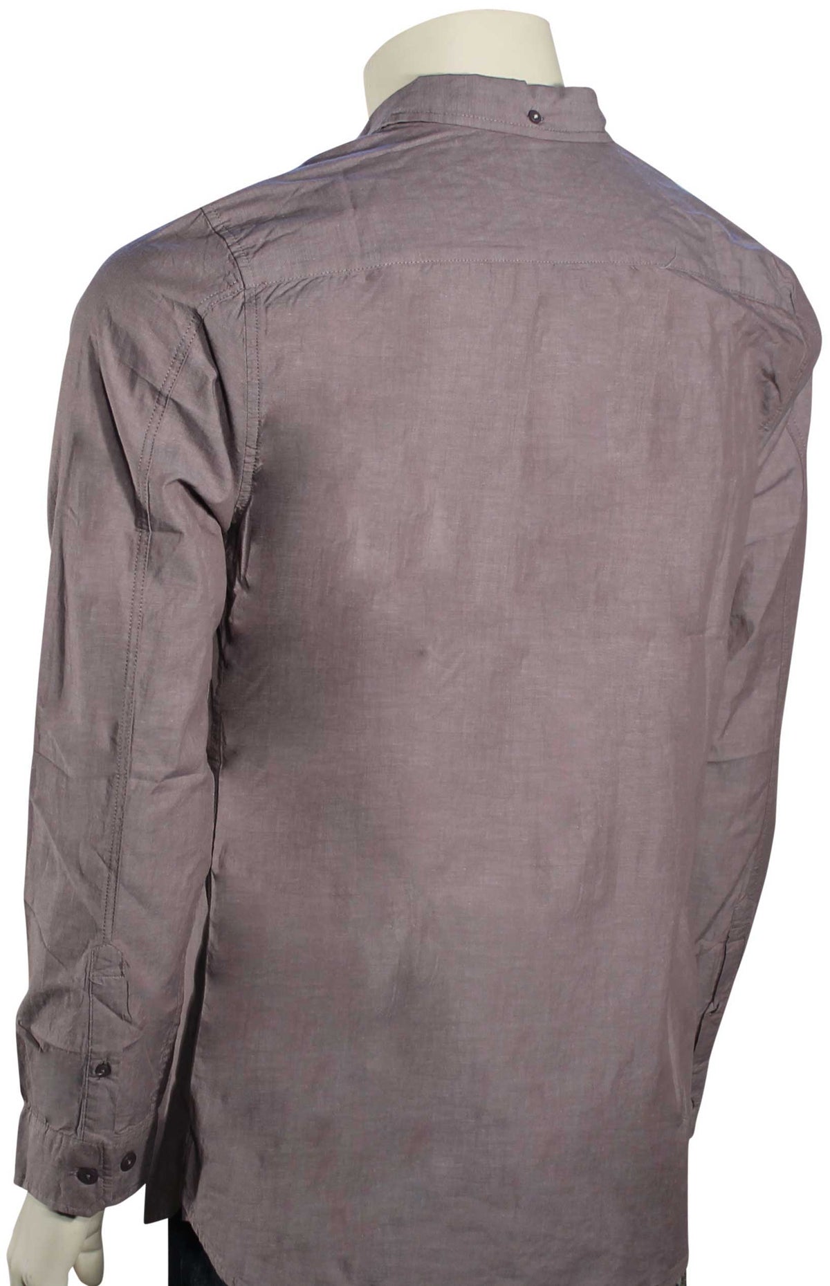 O'Neill Interstate LS Button Down Shirt - Charcoal, back view