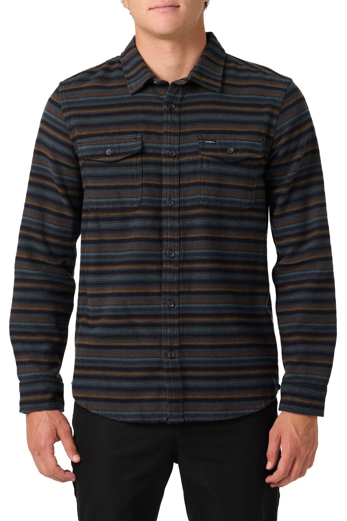 O'Neill Richmond LS Flannel Shirt - Graphite – alternate view 1